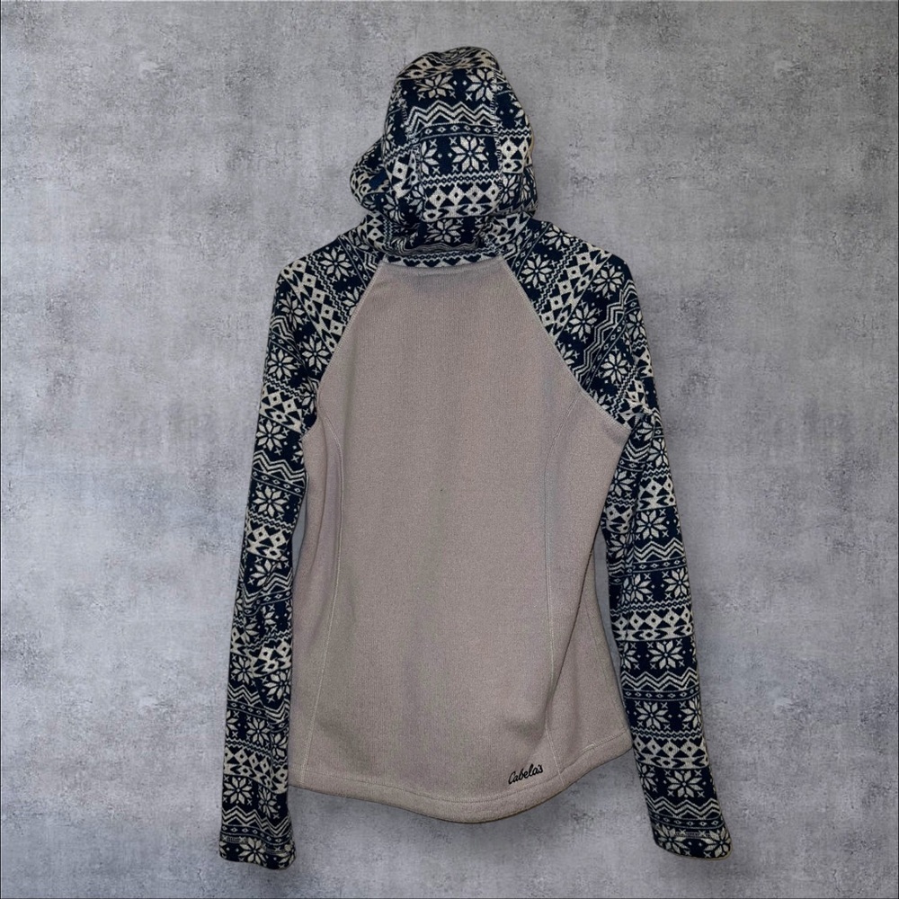 Cabelas Patterned Fleece Jacket - Picture 3 of 4